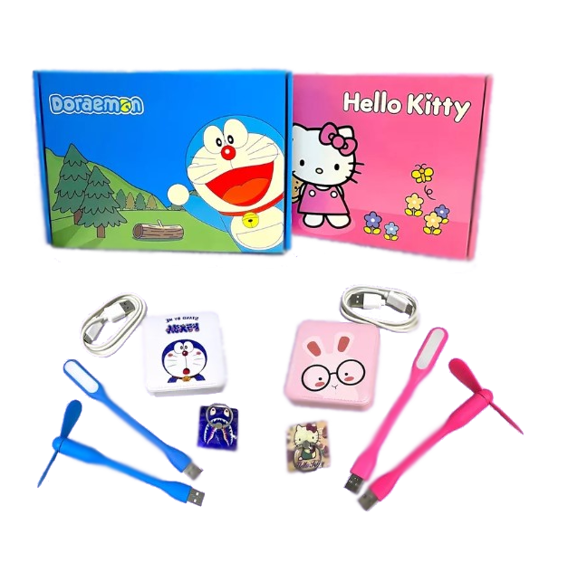 Детский подарочный набор для смартфона Hello Kitty & Doraemon (5 предметов) - фото 1 - id-p182503747