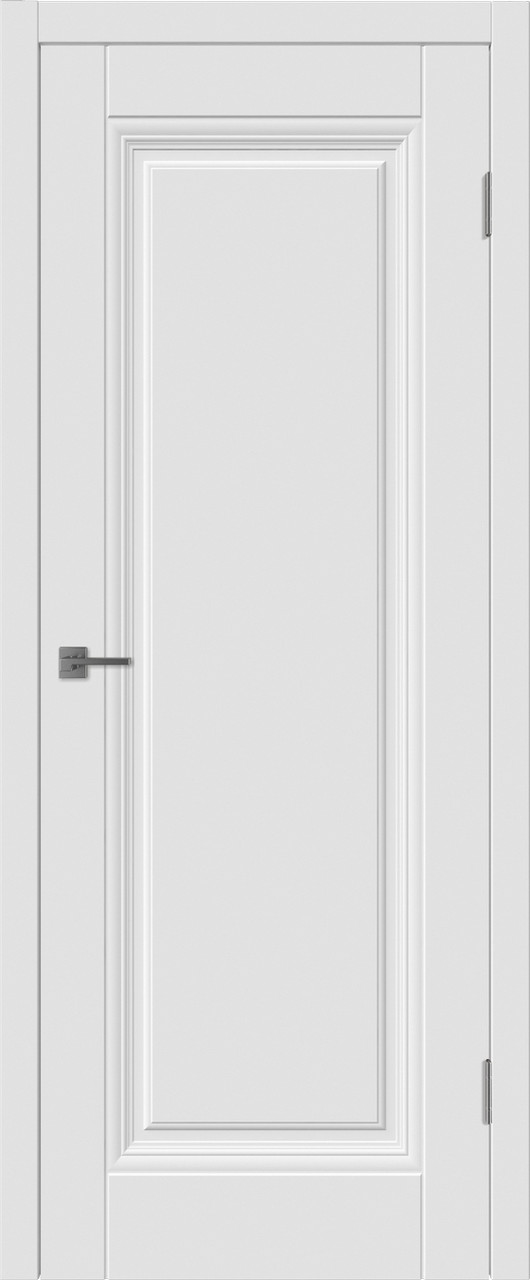 Winter Дверное полотно ДПГ Барселона 1 800х2000 Белая эмаль/Polar (запил под замок 1) (Ю)
