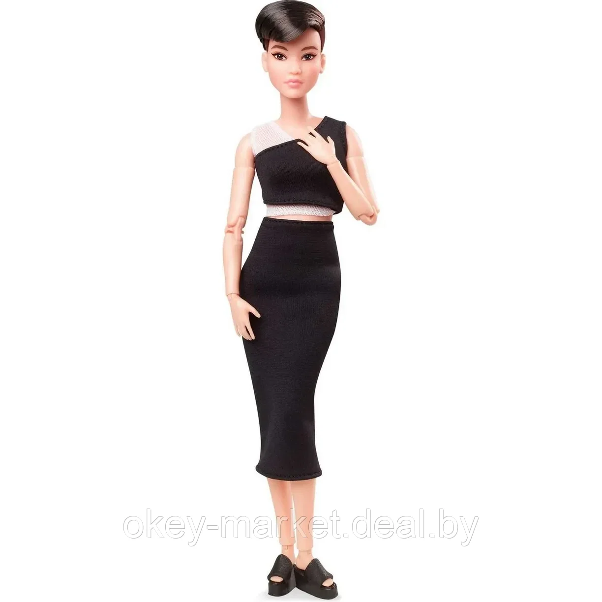 Кукла Barbie Looks Брюнетка с короткой стрижкой GXB29 - фото 6 - id-p215137637