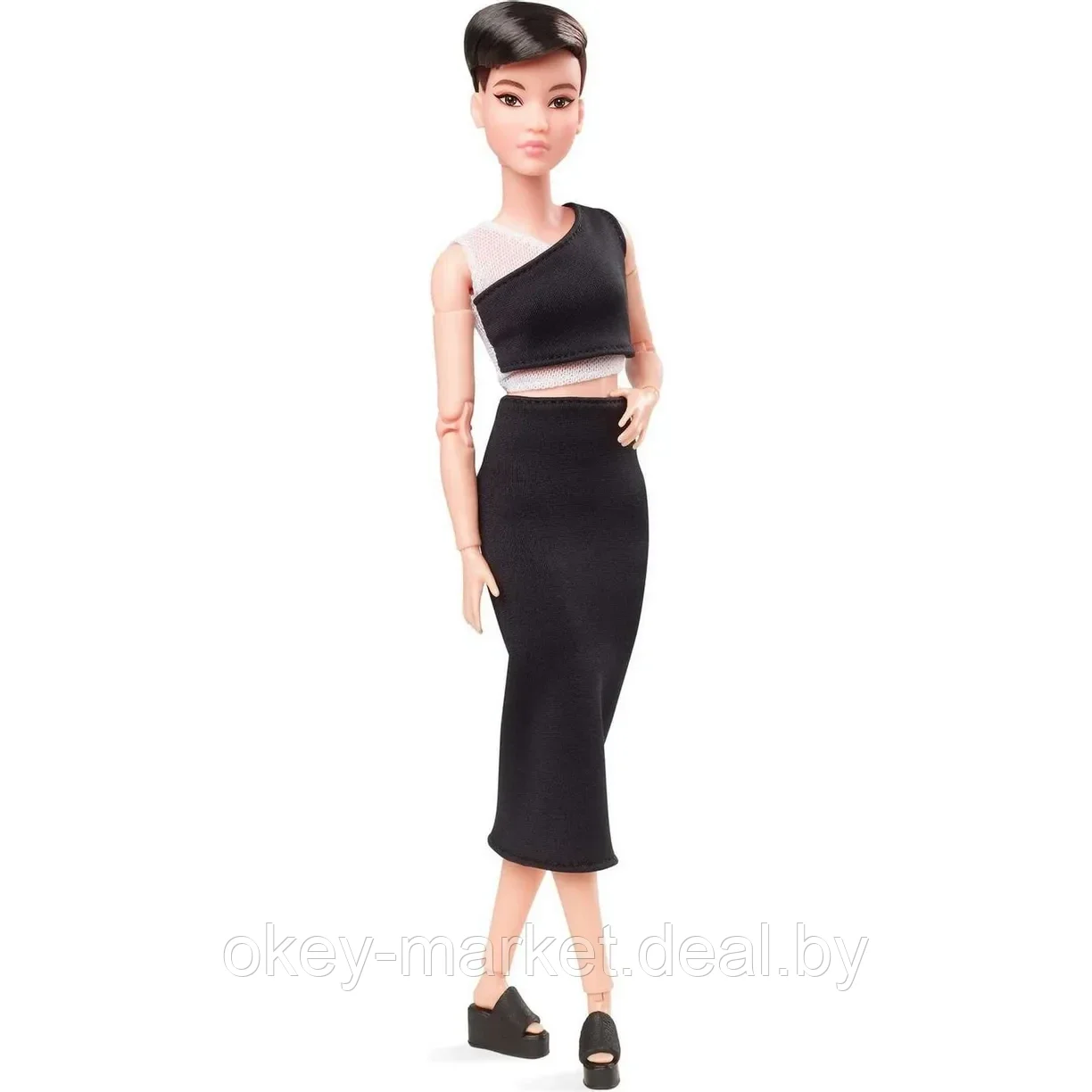 Кукла Barbie Looks Брюнетка с короткой стрижкой GXB29 - фото 8 - id-p215137637