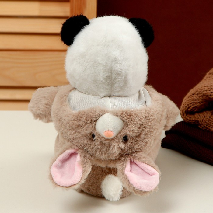 Мягкая игрушка «Панда» в костюме зайки, 25 см - фото 5 - id-p215138186