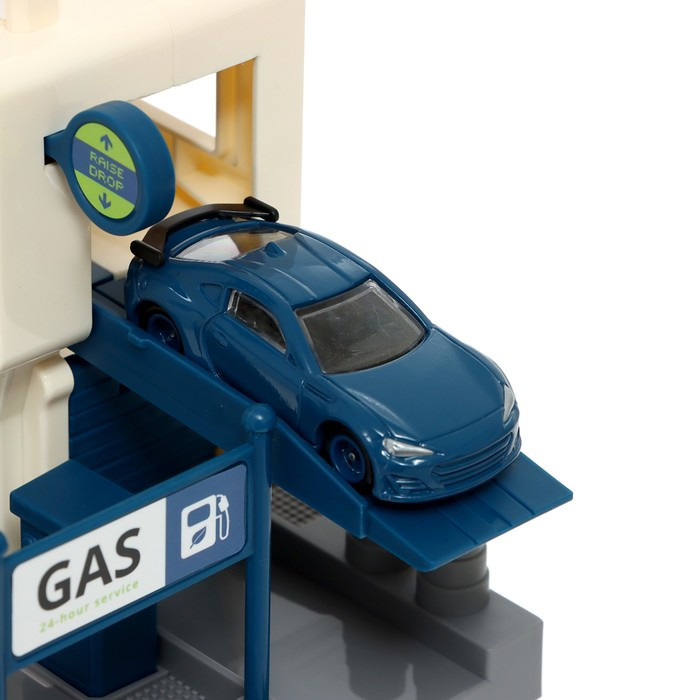 Парковка «Заправочная станция», 1 машинка, цвет синий - фото 7 - id-p215138236