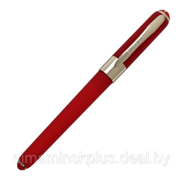 Ручка шариковая, 0.5 мм, Bruno Visconti MONACO, стержень синий, корпус красный, в металлическом футляре - фото 2 - id-p215140658
