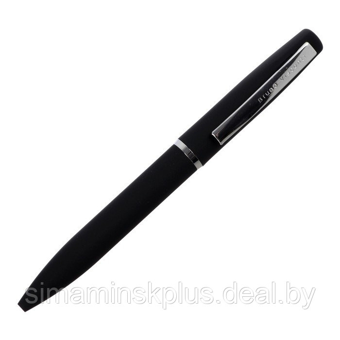 Ручка шариковая поворотная, 1.0 мм, Bruno Visconti PORTOFINO, стержень синий, корпус чёрный, в металлическом - фото 3 - id-p215140673
