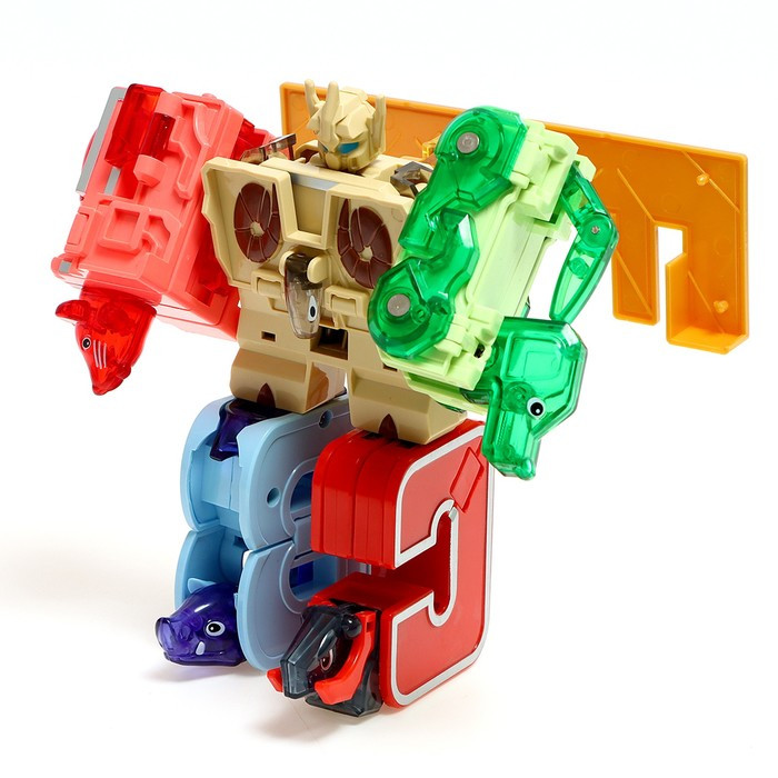 Робо-буквы «Звери», набор 6 в 1, трансформируются, собираются в 1 робота - фото 4 - id-p215141015