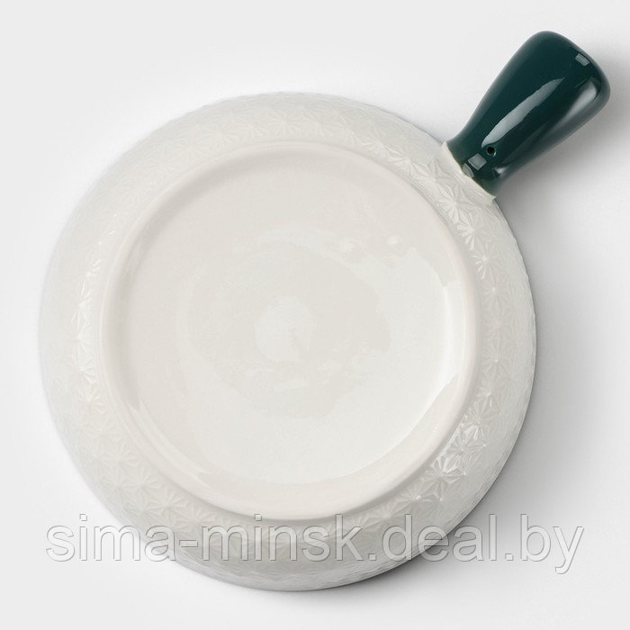 Кокотница керамическая «Цветы», 550 мл, цвет белый - фото 4 - id-p215141262