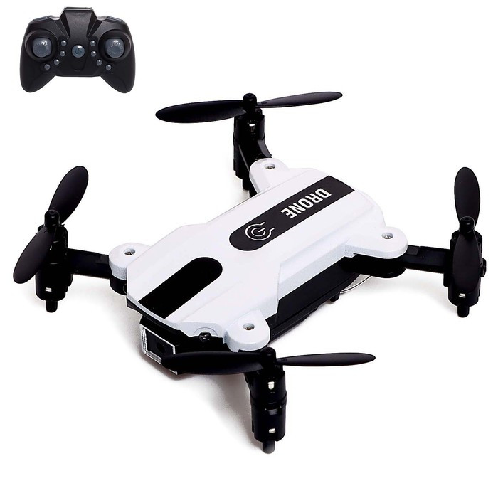 Квадрокоптер FLASH DRONE, камера 480P, Wi-Fi, с сумкой, цвет белый - фото 1 - id-p215141032