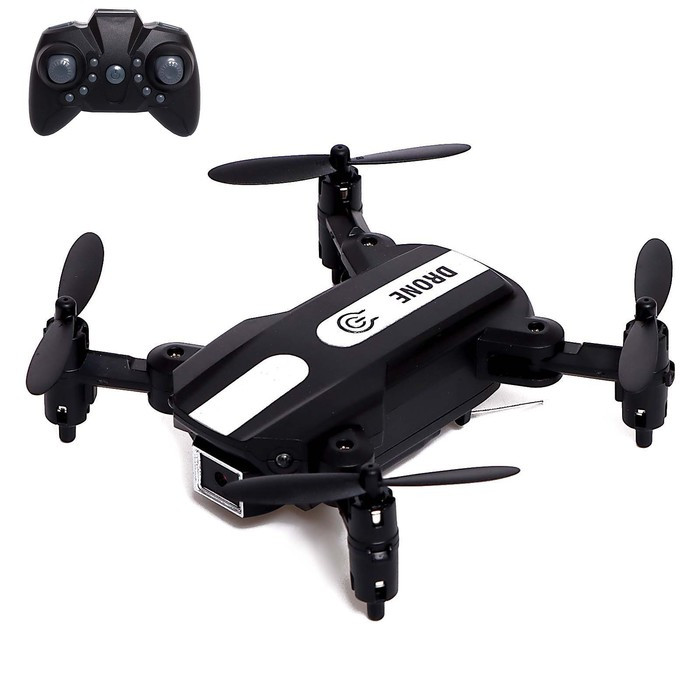 Квадрокоптер FLASH DRONE, камера 480P, Wi-Fi, с сумкой, цвет чёрный - фото 1 - id-p215141033