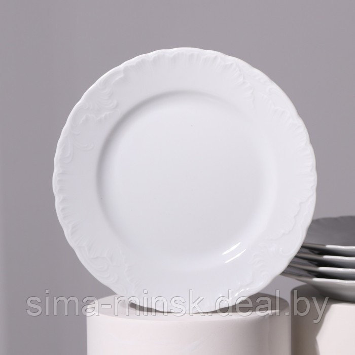 Набор десертных тарелок Rococo, d=19 см, 6 шт, фарфор - фото 3 - id-p215141552