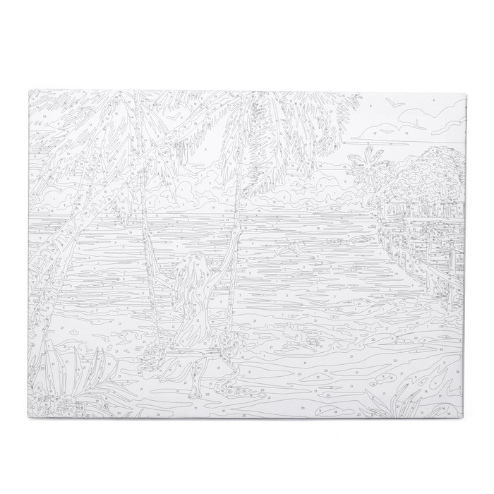 Картина по номерам на холсте с подрамником «Райский уголок», 40х30 см - фото 4 - id-p215141502