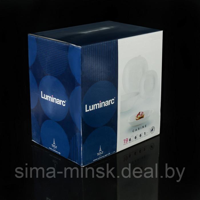 Сервиз столовый Luminarc Carine, стеклокерамика, 19 предметов, цвет белый - фото 10 - id-p215142470