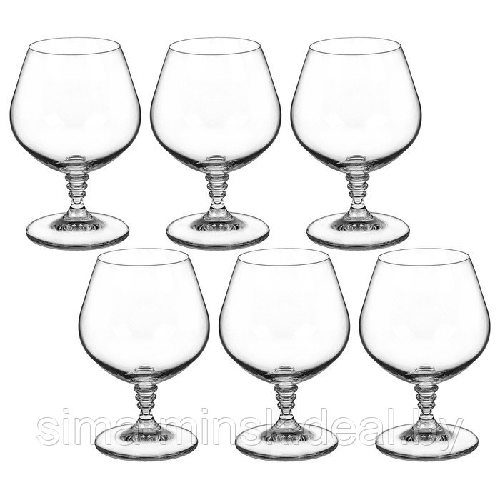 Набор бокалов для бренди «Оливия», 400 мл, 6 шт. - фото 1 - id-p215141824