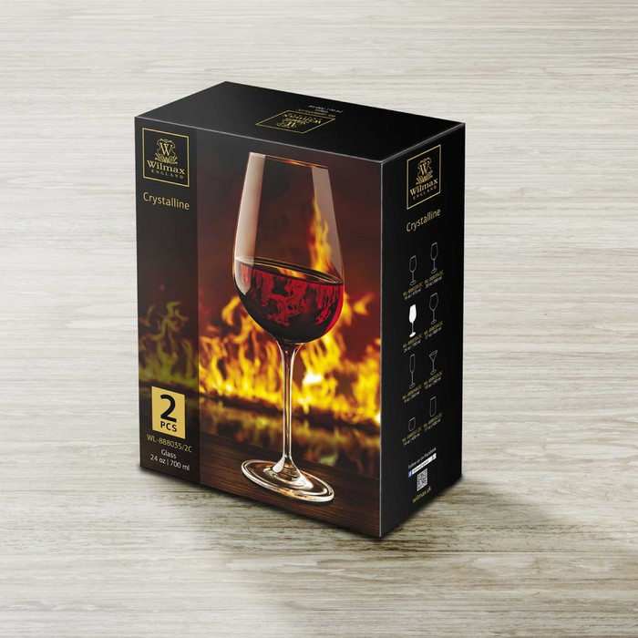 Набор бокалов для вина Wilmax, 700 мл, 2 шт - фото 2 - id-p215143174