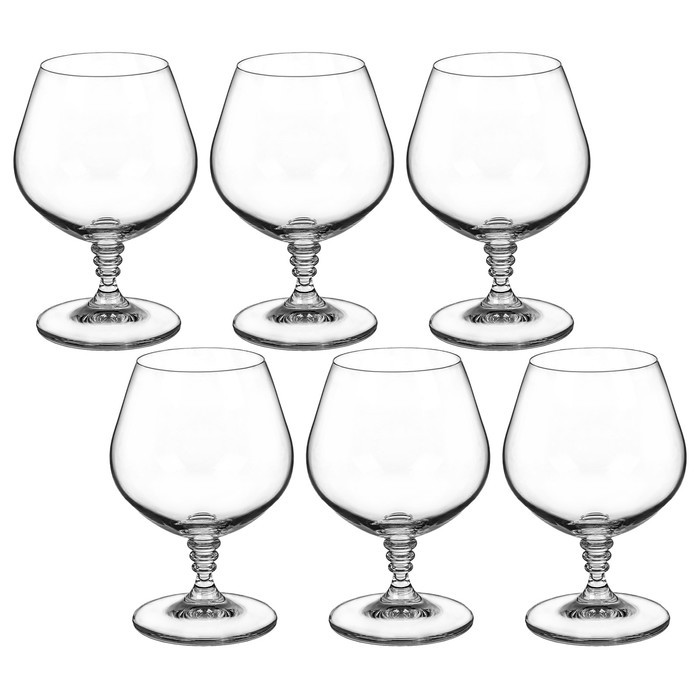 Набор бокалов для бренди «Оливия», 400 мл, 6 шт. - фото 1 - id-p215143199
