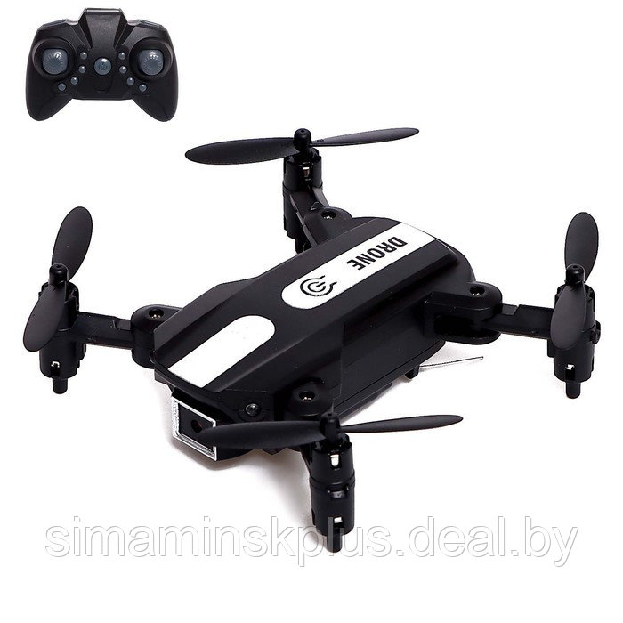 Квадрокоптер FLASH DRONE, камера 480P, Wi-Fi, с сумкой, цвет чёрный - фото 1 - id-p215143489