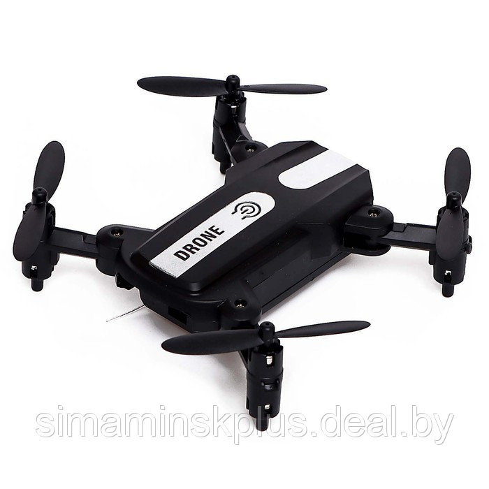 Квадрокоптер FLASH DRONE, камера 480P, Wi-Fi, с сумкой, цвет чёрный - фото 3 - id-p215143489