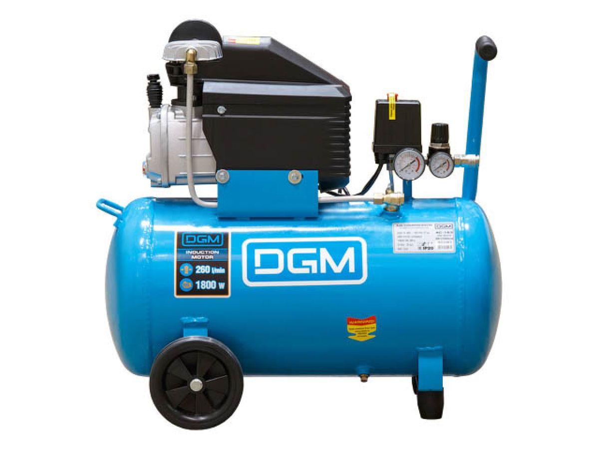 Компрессор DGM AC-153 (260 л/мин, 8 атм, коаксиальный, масляный, ресив. 50 л, 220 В, 1.80 кВт)