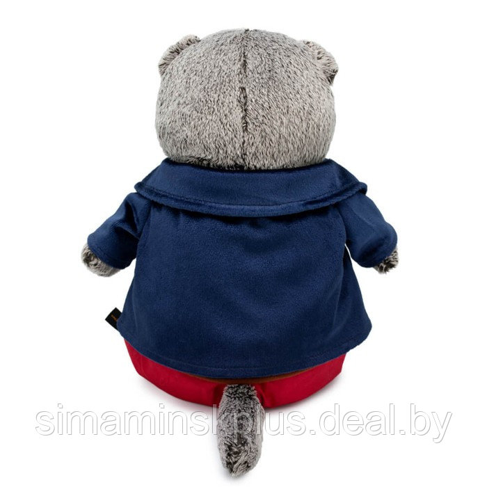 Мягкая игрушка «Басик в синем бархатном пиджаке», 25 см - фото 3 - id-p215143613