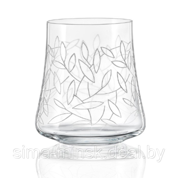 Набор стаканов для виски "Экстра", декор листья, 350 мл, 6 шт - фото 1 - id-p215142296