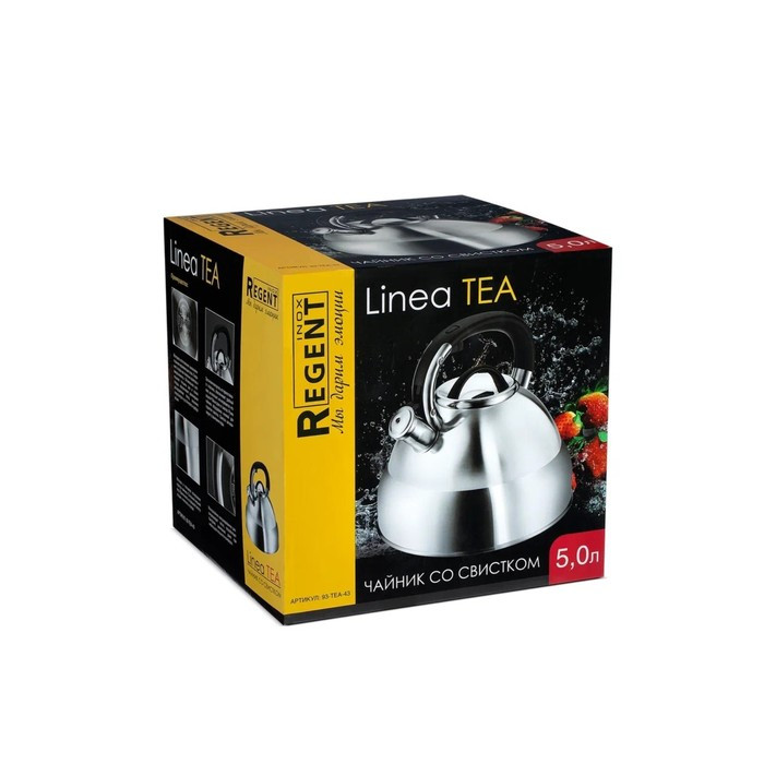 Чайник Regent inox Tea, со свистком, 5 л - фото 1 - id-p215142944