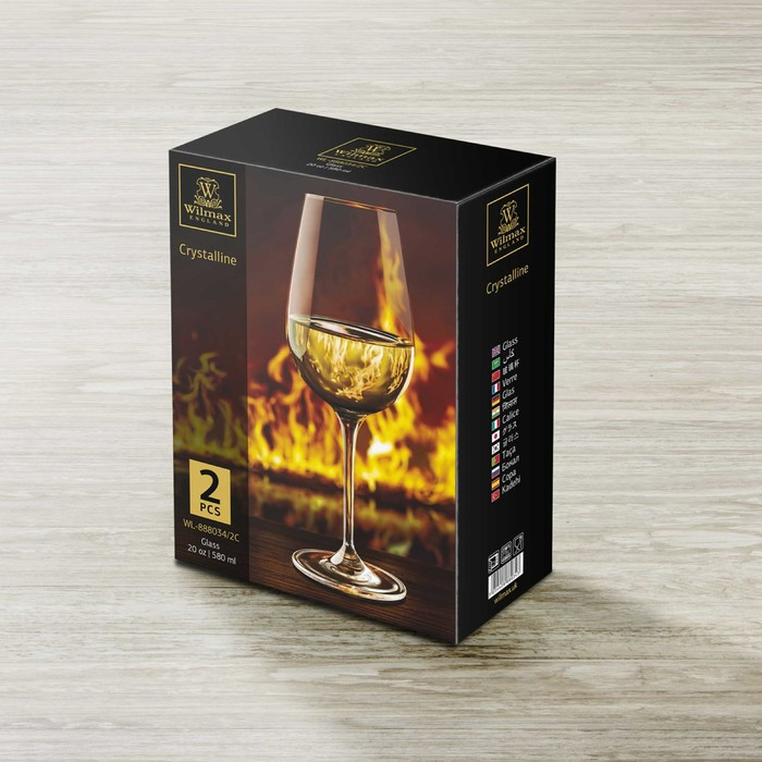 Набор бокалов для вина Wilmax, 580 мл, 2 шт - фото 3 - id-p215143099