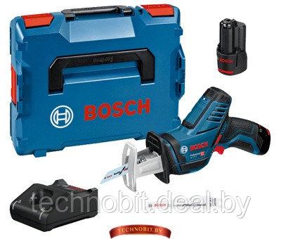 Аккумуляторная ножовка Bosch GSA 12V-14 (060164L972) 2 акк. 2 А/ч, L-BOXX - фото 1 - id-p162641348