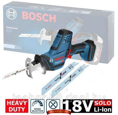 Аккумуляторная ножовка Bosch GSA 18 V-LI C Professional (0615990H49) Solo, без аккумуляторов - фото 1 - id-p205720174