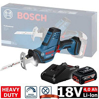 Аккумуляторная ножовка Bosch GSA 18 V-LI C (0615990M3Y) 1 акк. 4 А/ч, зарядное, картон