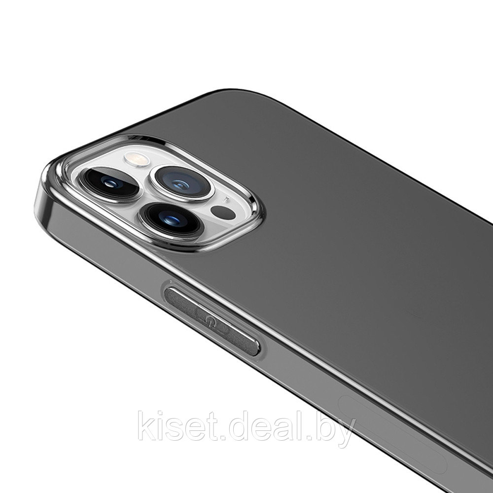 Силиконовый чехол Hoco для iPhone 14 Pro Max серый - фото 2 - id-p215143740