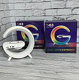 Умная колонка RGB Smart Light Sound Machine G63, беспроводная зарядка, фото 2