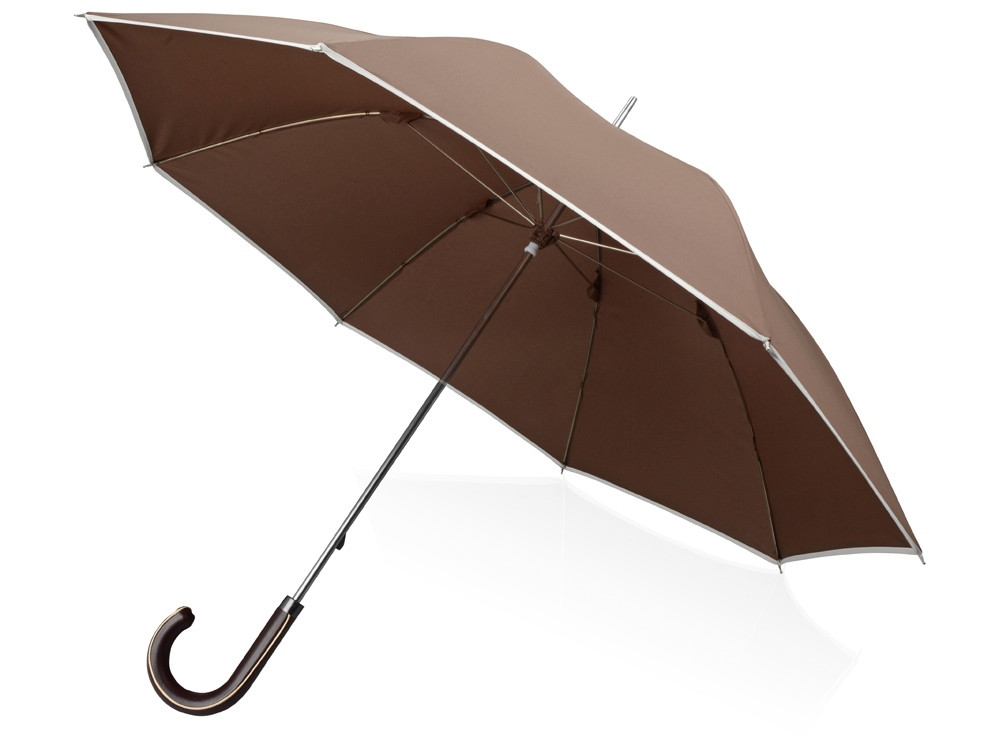 Зонт-трость Ривер, механический 23, коричневый (Р) - фото 1 - id-p215148454