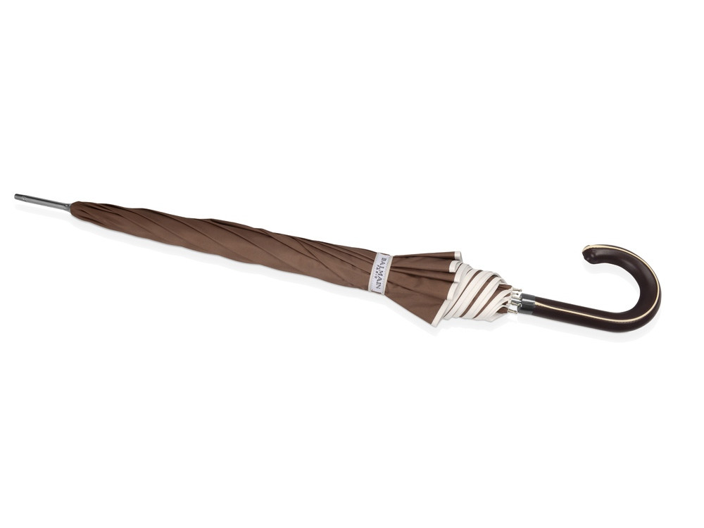 Зонт-трость Ривер, механический 23, коричневый (Р) - фото 3 - id-p215148454