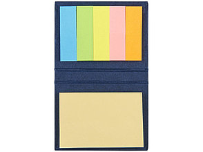 Небольшой комбинированный блокнот, синий, фото 3