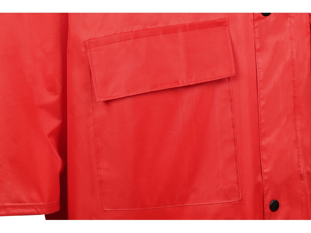 Длинный дождевик Lanai из полиэстера со светоотражающей тесьмой, красный - фото 8 - id-p215150408