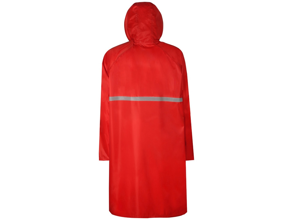 Длинный дождевик Lanai из полиэстера со светоотражающей тесьмой, красный - фото 4 - id-p215150409