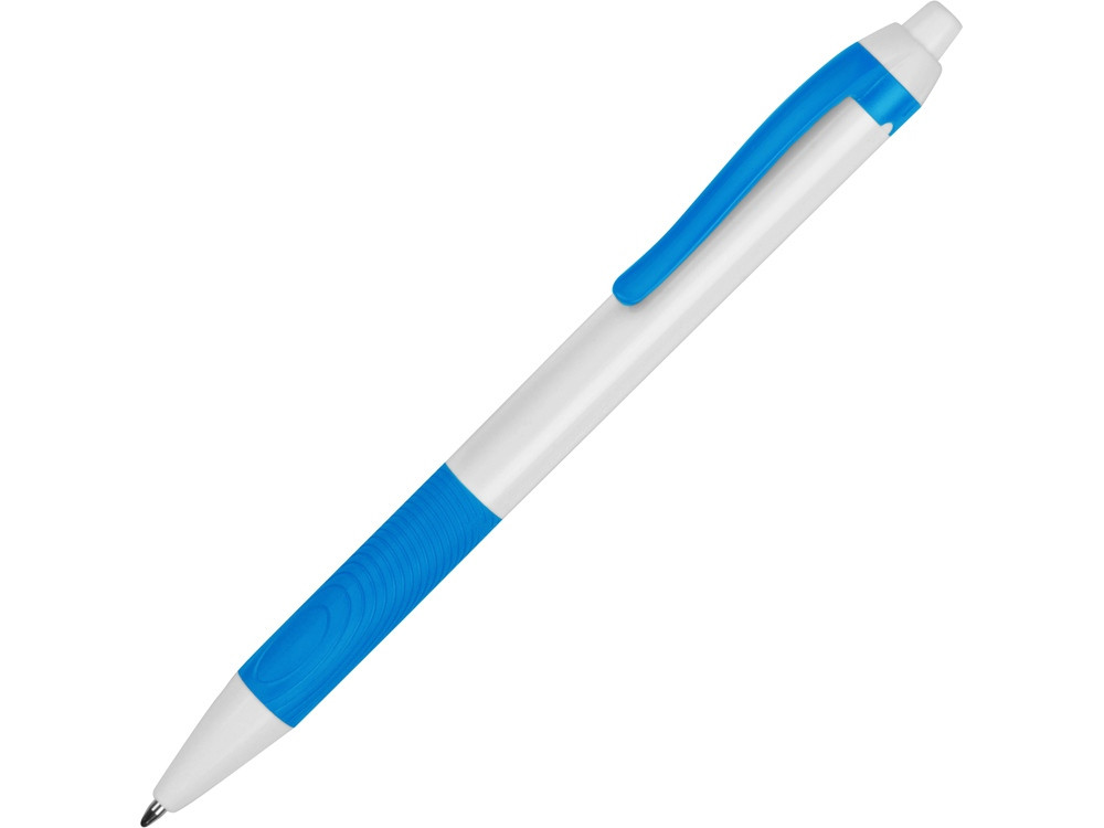 Ручка пластиковая шариковая Centric, белый/голубой - фото 1 - id-p215146541