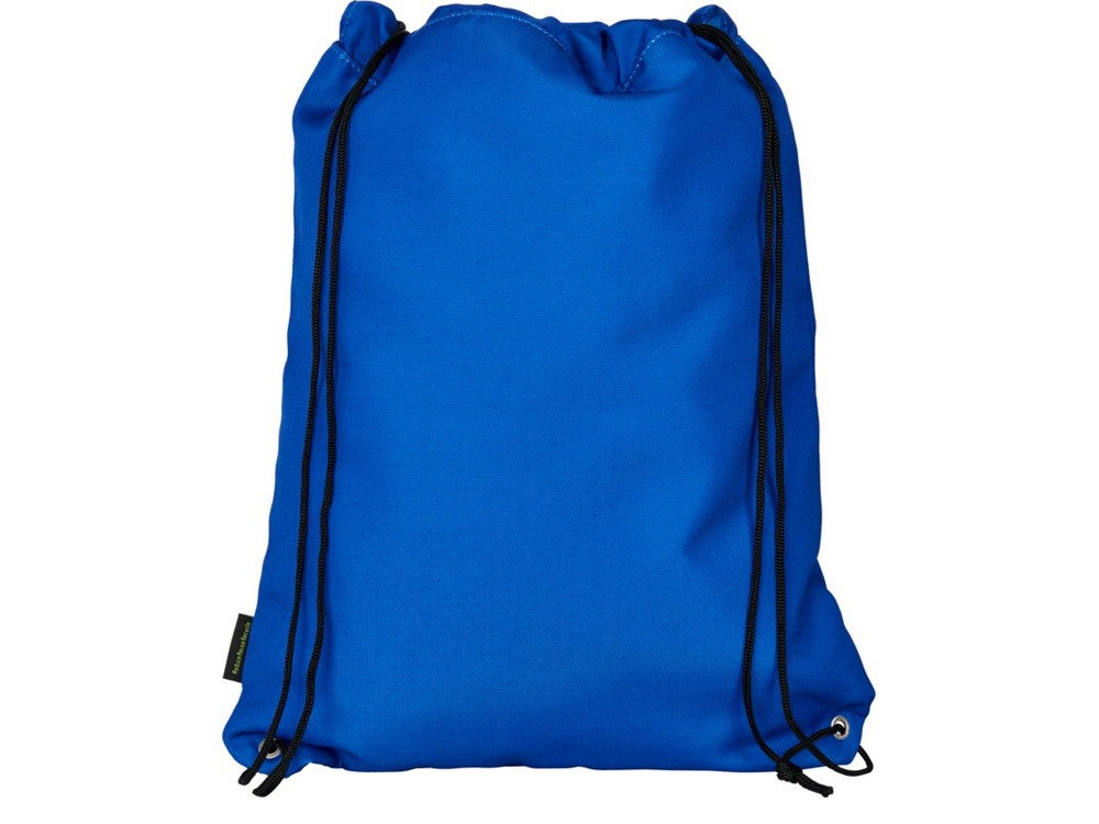 Рюкзак со шнурком Oriole из переработанного ПЭТ, синий - фото 3 - id-p215148479