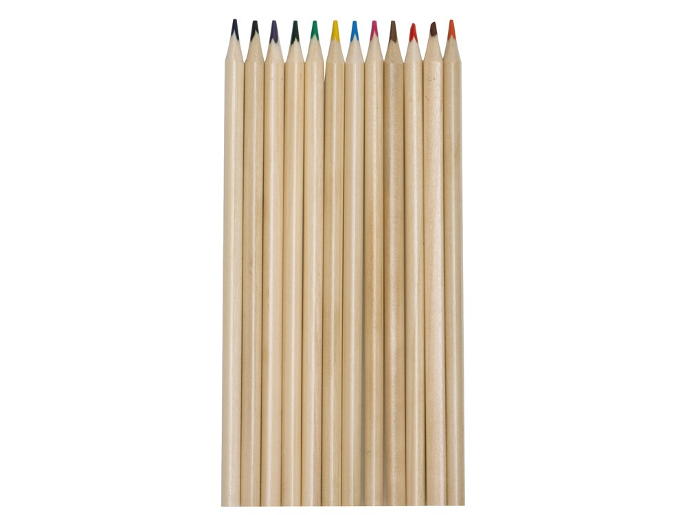 Набор из 12 цветных карандашей Painter, крафт - фото 3 - id-p215152397