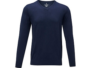 Мужской пуловер Stanton с V-образным вырезом, темно-синий, фото 2