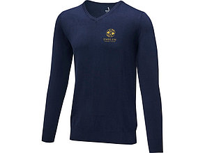 Мужской пуловер Stanton с V-образным вырезом, темно-синий, фото 3