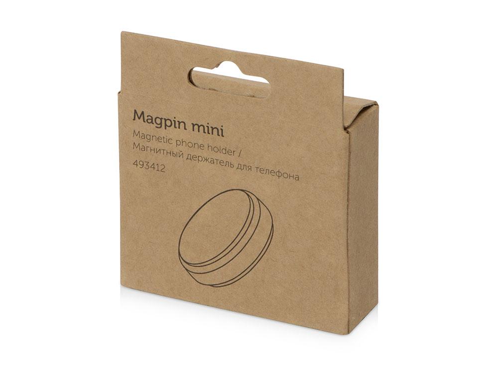 Магнитный держатель для телефона Magpin mini, черный/стальной - фото 5 - id-p215149469