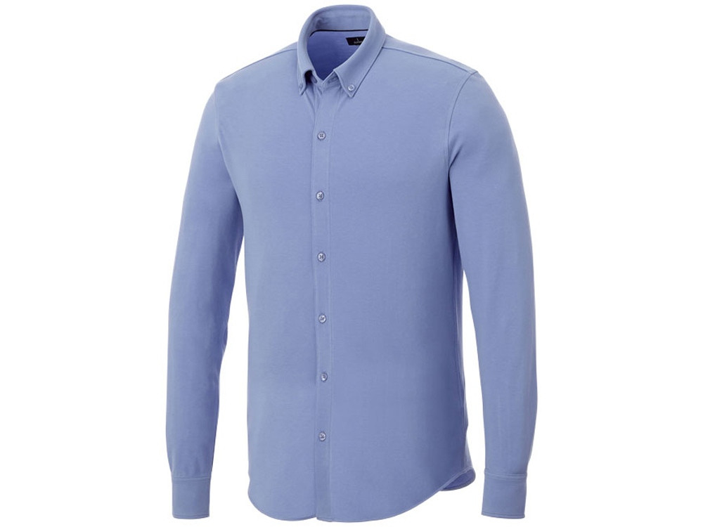 Мужская рубашка Bigelow из пике с длинным рукавом, светло-синий - фото 1 - id-p215147527