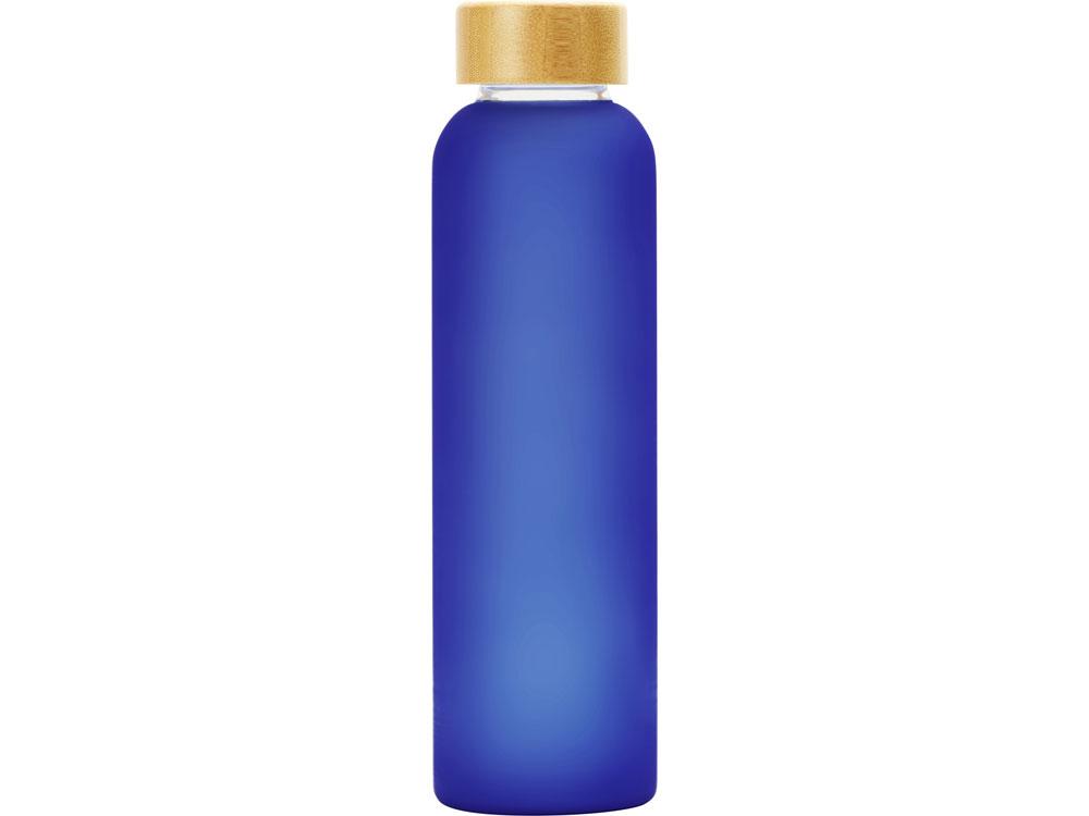 Стеклянная бутылка с бамбуковой крышкой Foggy, 600мл, синий - фото 3 - id-p215152415