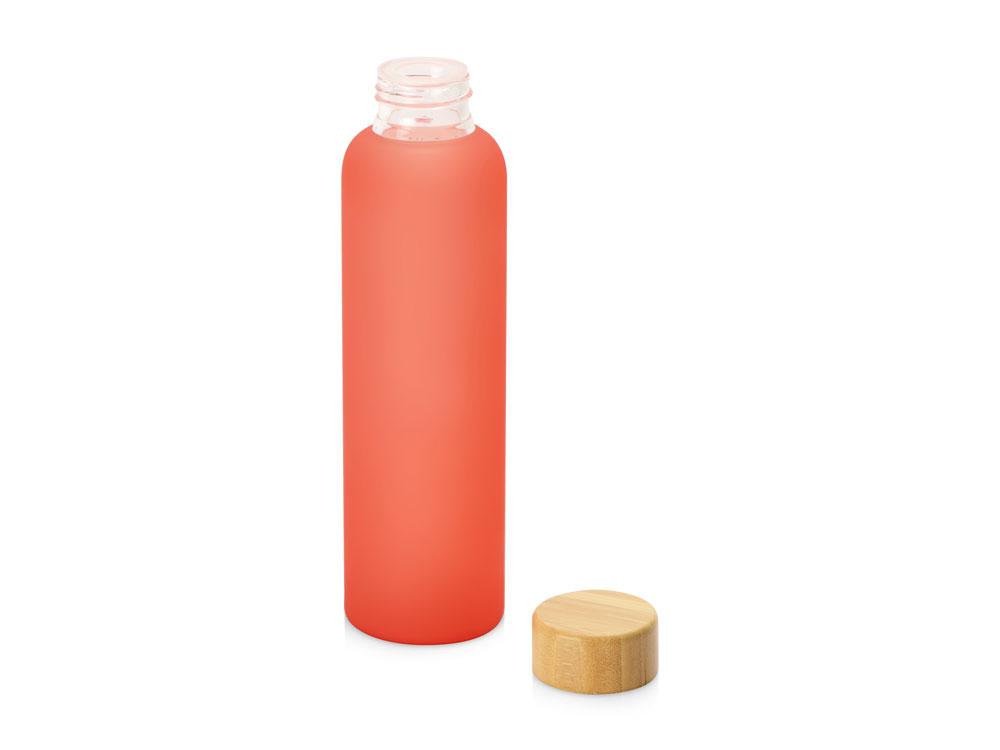 Стеклянная бутылка с бамбуковой крышкой Foggy, 600мл, красный - фото 2 - id-p215152416