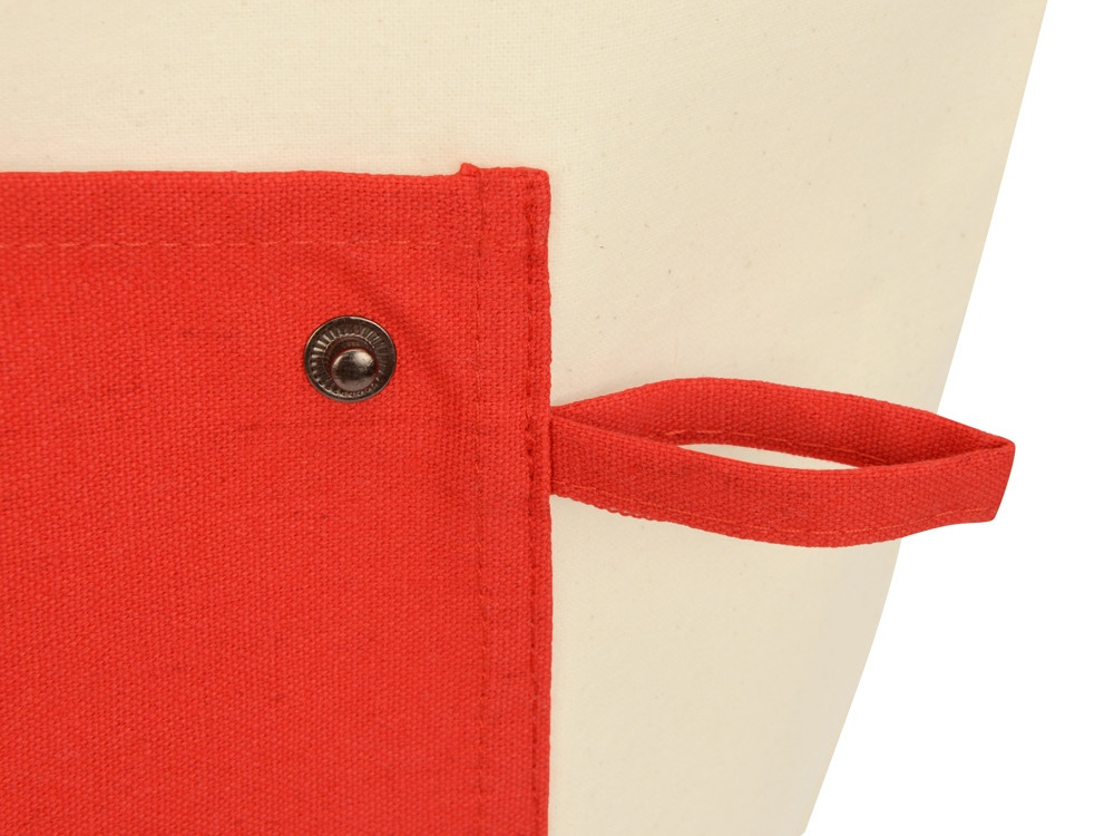 Складная хлопковая сумка для шопинга Gross с карманом, красный - фото 6 - id-p215148498