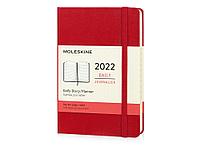 Ежедневник Moleskine Classic (2022), Pocket (9х14), красный, твердая обложка