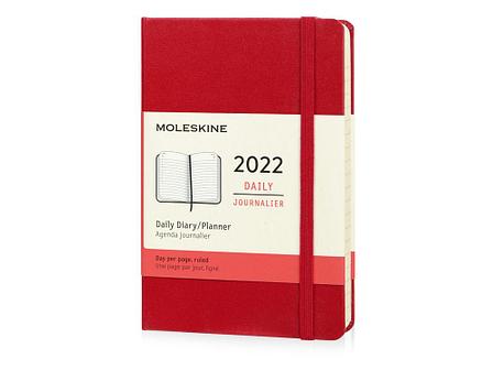 Ежедневник Moleskine Classic (2022), Pocket (9х14), красный, твердая обложка, фото 2