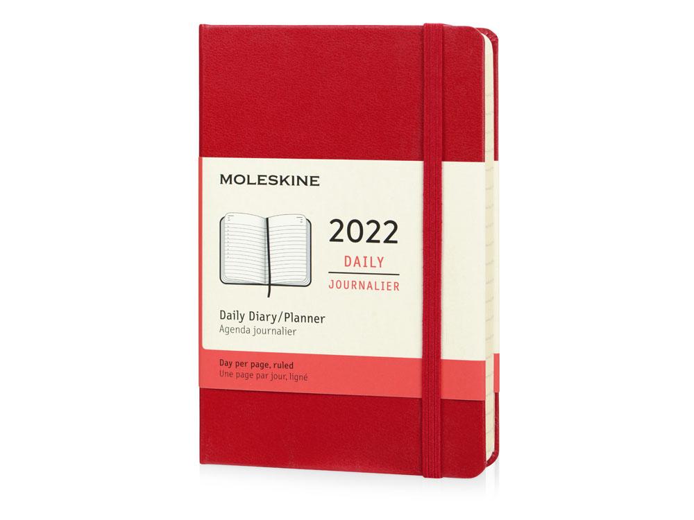 Ежедневник Moleskine Classic (2022), Pocket (9х14), красный, твердая обложка - фото 1 - id-p215150431