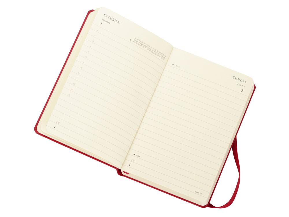 Ежедневник Moleskine Classic (2022), Pocket (9х14), красный, твердая обложка - фото 4 - id-p215150431