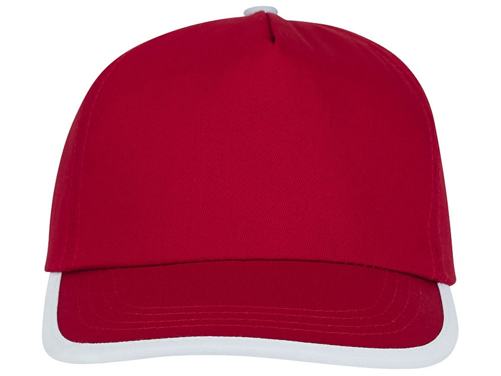 Пятипанельная кепка Nestor с окантовкой, красный/белый - фото 2 - id-p215147536